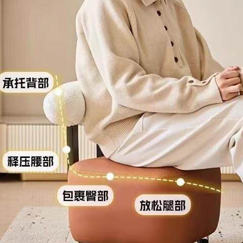 网动溜溜椅滑轮矮凳带靠背DD-099向轮凳子可移客厅家用凳儿童万凳