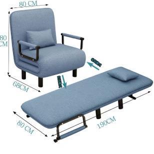 叠发床小户型叠海绵垫懒沙LUC人沙发办公室午休床一物多折用折沙