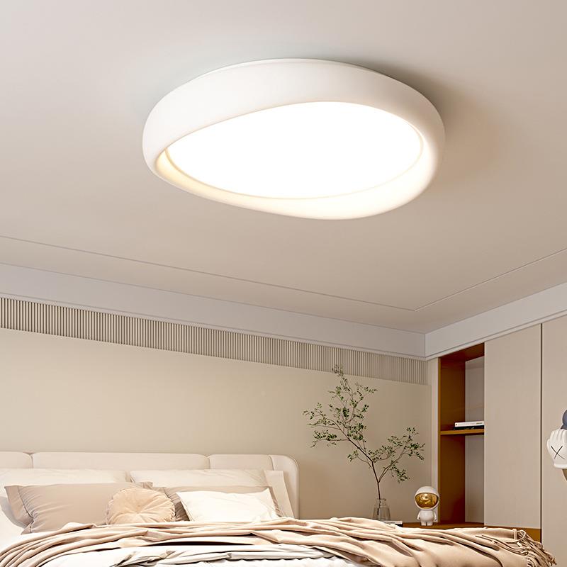 全光谱护眼卧室灯现间代简约奶油风超亮ed吸顶感主灯卧CWW房l灯