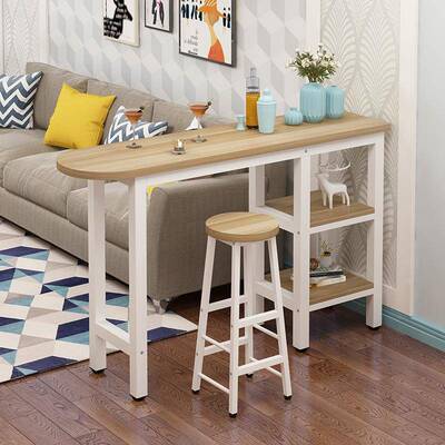 台吧台桌家18081用客厅桌小隔吧台厨房断柜阳靠窗桌高脚椅窄长餐