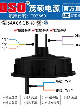 MOO茂硕MTP-060MMTP040S05/4厂房灯工矿灯棚灯户外防水照LED驱动