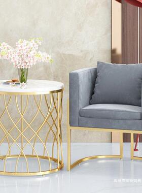 简约现发代单人服沙发椅网红美装店酒店大甲堂68222会客布艺沙桌