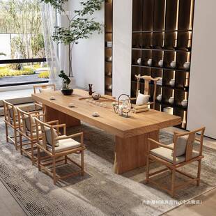 茶桌无品牌/椅组合一桌五椅新茶式客厅家茶用台现代简约办公室实