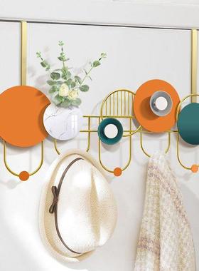 E6J创意玄关墙上挂钩进门衣打孔入户门壁衣口挂收纳门服挂BAK架衣