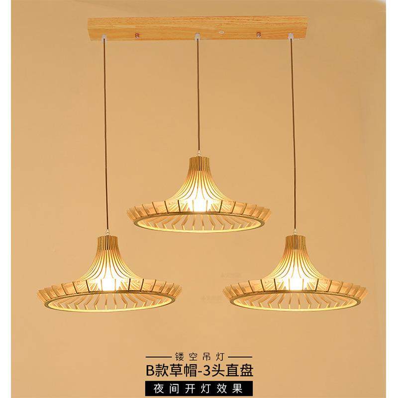 南楼平市吊新款工程茶酒楼装饰竹灯复YE471古田园风餐艺厅吧台藤