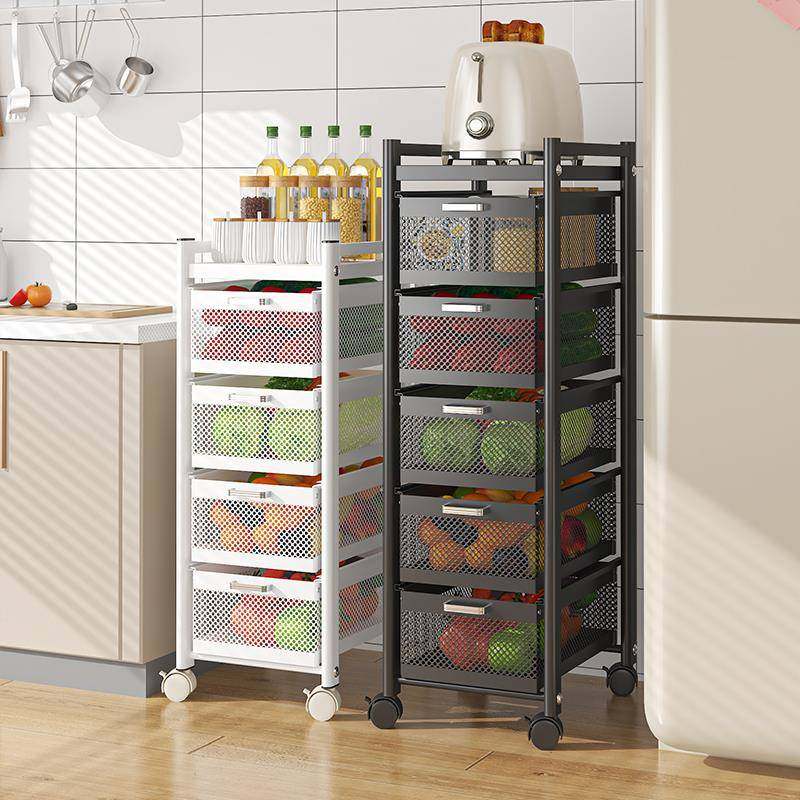 厨房蔬菜置物架落地多功能放菜篮子收纳储物柜多层窄款夹缝小推车,工业油品/胶粘/化学/实验室用品,其他实验室设备,淘宝优惠券,粉丝福利购,淘宝优惠卷