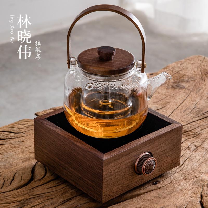 林晓伟自动上水电陶炉家用玻璃烧水壶小型煮茶器套装简约茶炉