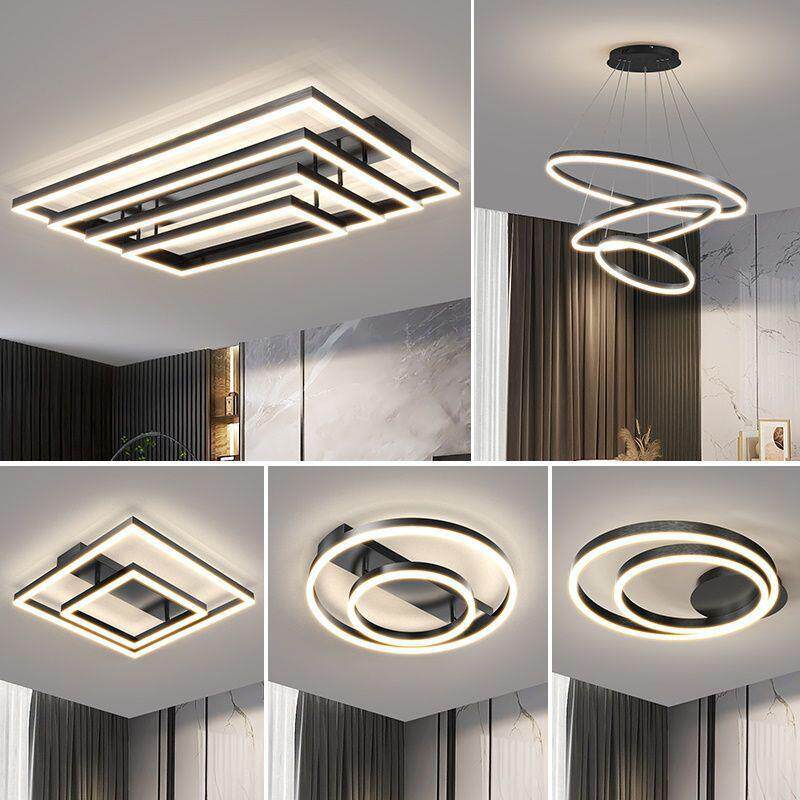 客厅灯2025新款吸顶灯现代简约餐厅卧室灯智能家居系统全屋灯具