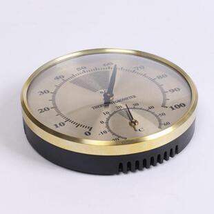 金属外圈温湿度表TH-400指针式温湿度计透明PC盖家用温度湿度计