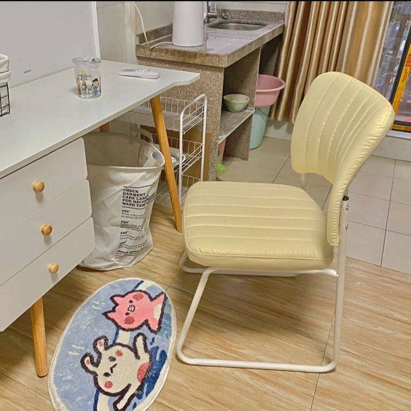 电脑椅子家用简约化妆椅子靠背椅子卧室椅学生宿舍椅子网红椅直发