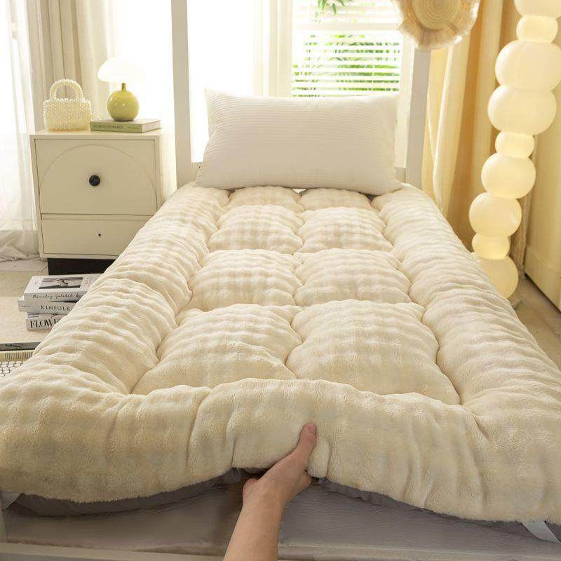 冬季加厚保暖兔毛绒学生床垫家用软垫子床褥学生宿舍保暖褥子单人,鲜花速递/花卉仿真/绿植园艺,割草机/草坪机,淘宝优惠券,粉丝福利购,淘宝优惠卷