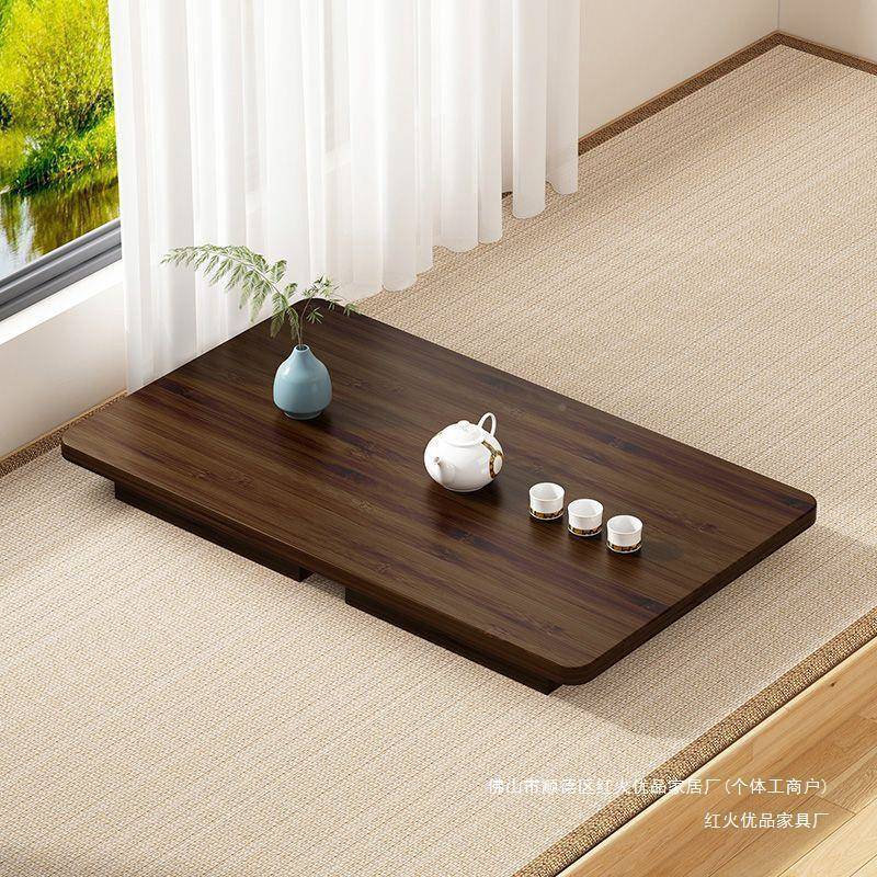 飘窗桌子家炕桌坐榻米实木小茶几卧地地矮榻桌床上电脑A98学习用