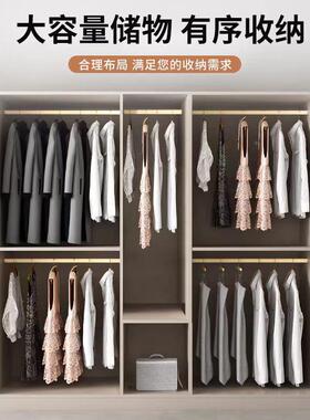 衣柜家卧室意式油abg-6用主柜出风租房简易收纳衣橱小户型轻奢储