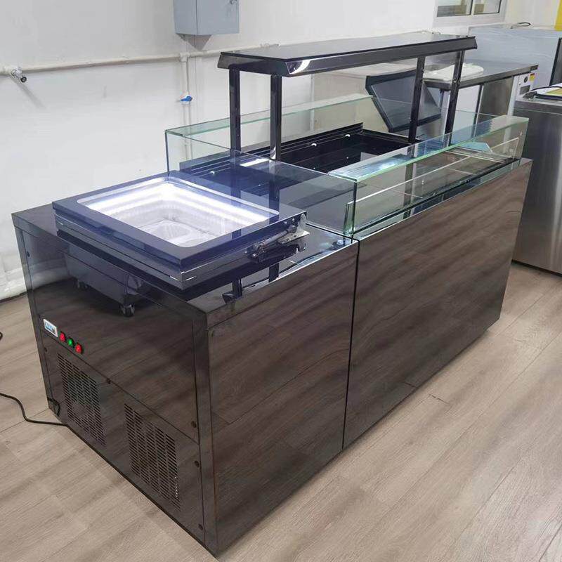 台式冰淇淋展示柜嵌入式冻柜藏冷748柜桌小上型直冷展柜冷雪糕