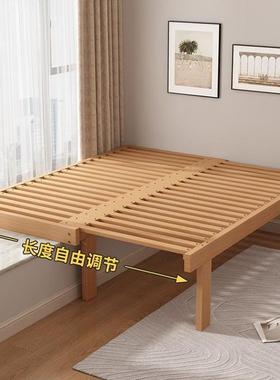 拉榉木沙发床伸缩床飘35225窗推拉床多功能两用抽床卧改造一体拼