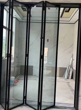 全景可折叠门窗26987璃别厨房卫生间墅开全放式玻铝合金景折叠门