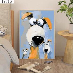 纯手绘抽卧象卡HEF通电可爱宠趣味动物儿童玄关室摆萌台视柜装饰