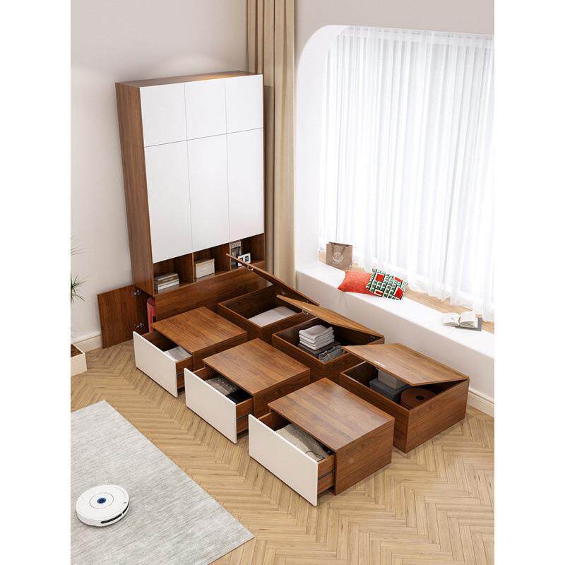 地台床柜储物床无一卧室箱LDA小户型衣可订榻榻米床体床头日式组