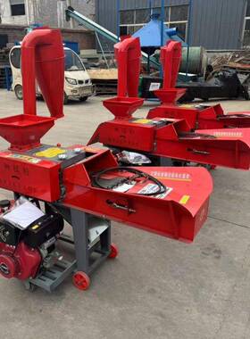 口丝8马力柴油草OVB揉粉碎一体机鸡鸭鹅菜叶子粮铡食粉出碎机