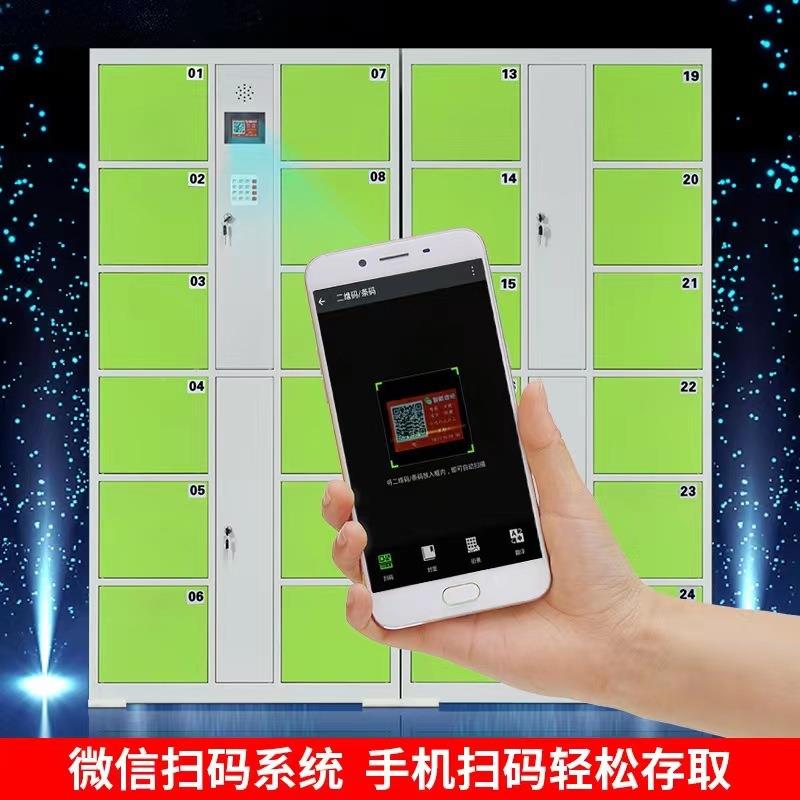 电子存包柜市存商场条码柜人脸DYH-0028指纹刷卡手机存放超智能储