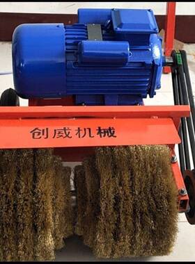 电动彩瓦钢除锈机大型翻新面备设工YGO业级手推式钢平丝轮打磨机