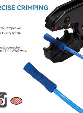 HK1S50PCS乙烯基绝缘对BBM接连接器蓝色16-40AWG-快速断开电