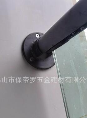 楼梯玻钢璃栏杆地锈槽无框金46903玻璃护栏简约轻奢不黑钛属楼梯