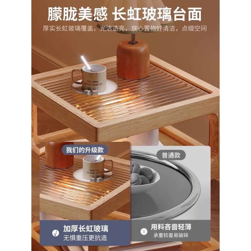 用沙发边客厅家阳台小几UPJ全实木边柜创意边几几床方头柜