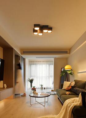 全谱护眼胆灯超薄无主顶灯客厅照明吸光灯极简客S08287厅灯斗明装