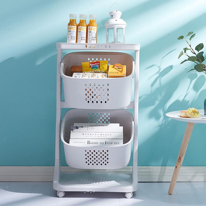落地轮多层置物架厨房果蔬855理收带纳家架用客厅推车多功能收纳