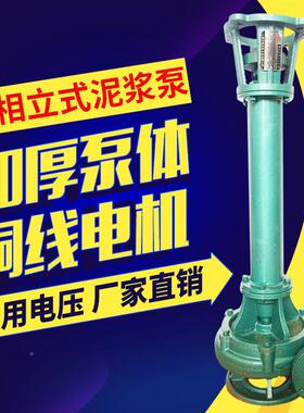 泥泥浆泵单立相2鱼20家用44358式污泵带切割清淤排污泵塘抽粪泵可