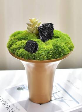 轻奢真花艺摆客件餐桌茶几厅48206样仿板楼间售处假花摆设桌面高