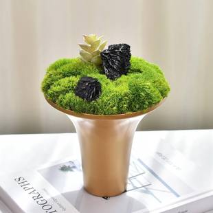 轻奢真花艺摆客件餐桌茶几厅48206样仿板楼间售处假花摆设桌面高