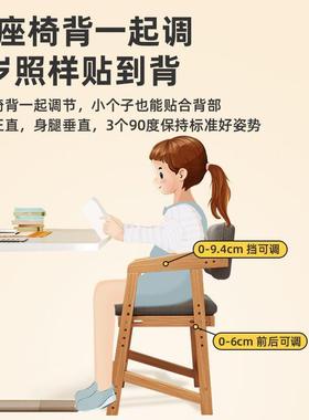 儿餐椅纯实木21187宝宝童可折叠餐椅用餐桌吃饭成座椅简长易婴家