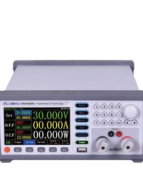 可编直流0可调稳压电源30VV10A60显15V3A彩屏示线SZJ性电源