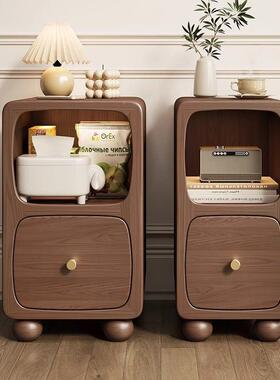 装木实床头柜整迷你小型10009084带灯床边柜超窄25厘米3m0c边柜夹