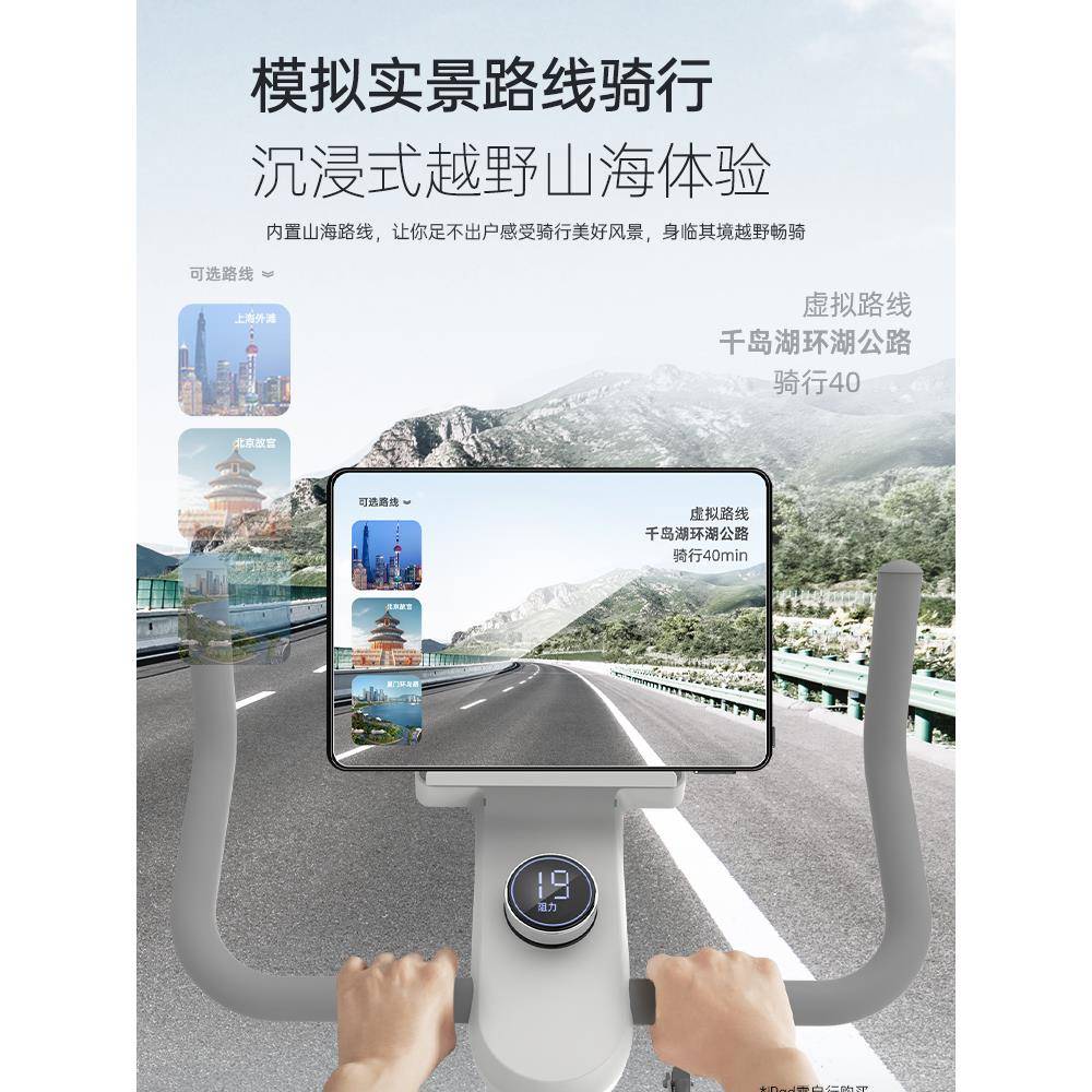 DXM款动单车家用健身器材室车内运动感自行车磁控静音智能新健身