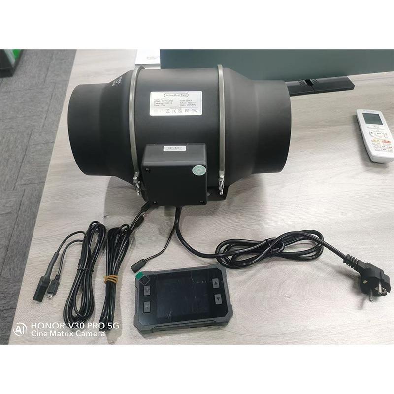 劲风抽力工业风机黑色斜流2.管道风压管道风机室内强高速轻声增换图片