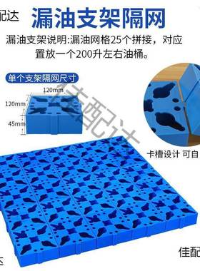 废危防漏盘叉车铁托机盘金属存放汽修油桶废油托过渗滤FMX机油盆