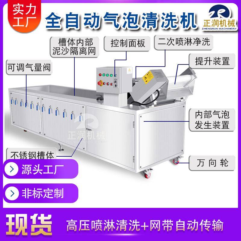现货西清机PYO商用气泡浪柠檬清洗梅机全洗自动冲干果厂龙眼清洗