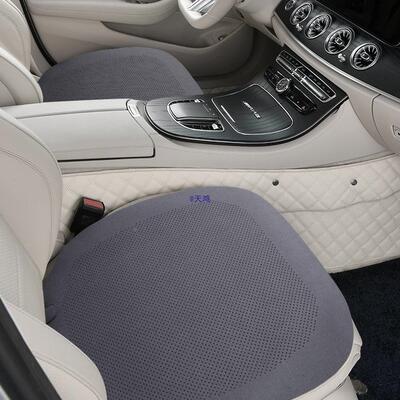 夏季透气汽车坐单垫四季通IAQ用片主座垫翻毛皮座白椅垫色座驾套