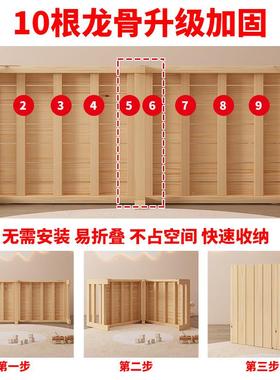 实折木11332儿童带护栏加宽床边床睡大人可单人小床婴儿床可叠拼