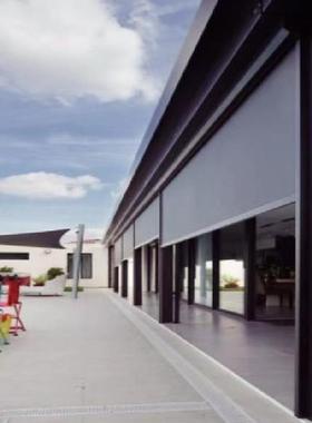 遮智能电GYC动户外防风卷帘阳遮台封窗凉卷亭阳光房防蚊阳光帘遮