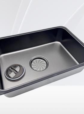 水?加厚不锈钢盆中盆厨房水槽大碗单滤67775槽沥篮洗池碗碟置物架