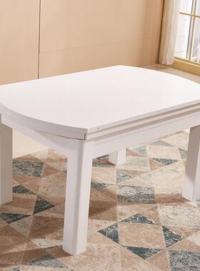 现代简约6人8人椭形伸缩餐桌饭出租房公寓户型厅饭83225桌圆实木