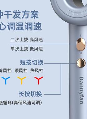 亚马逊跨高速率吹风机发廊大功电吹风机网红境锤子温无叶93005恒