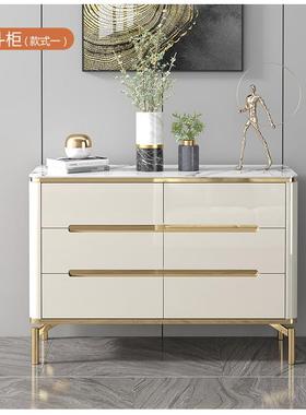 五轻奢斗柜储物柜客厅卧室柜进门八斗柜墙收纳QNH子实木抽屉五斗