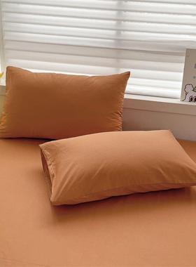 1床单件纯棉0全0棉宿舍单人被单单灰色加大双人XYV榻榻米炕单