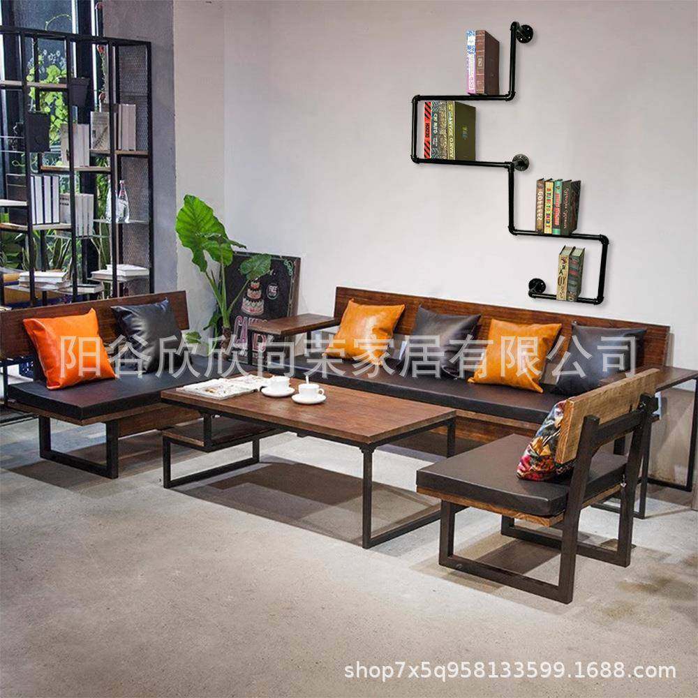 美式铁艺复古管道loft工书风壁挂墙装饰架水管书业架办书99976房,住宅家具,书架,淘宝优惠券,粉丝福利购,淘宝优惠卷