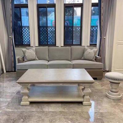 美式轻奢实木几MKA几rt法式建筑复兴茶a桌做茶旧家用长方形客厅茶